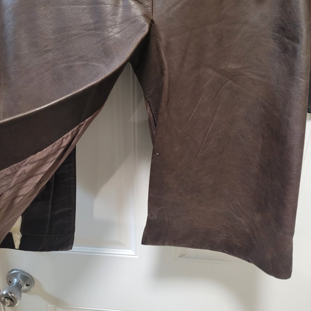 Zara leather trench coat men’s, brown size L - Picture 12 of 15